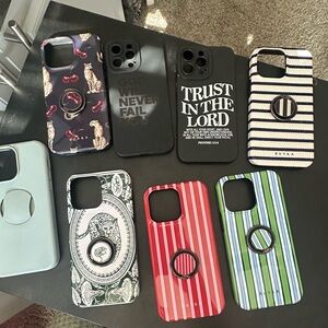 Burga Phone Cases - Black, Red, Green, Blue Designs